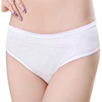 Los mejores  - WoodyKnows Ropa Interior desechable para Mujer Calzoncillos de algodón 100% para Viajes de Maternidad menstruación…